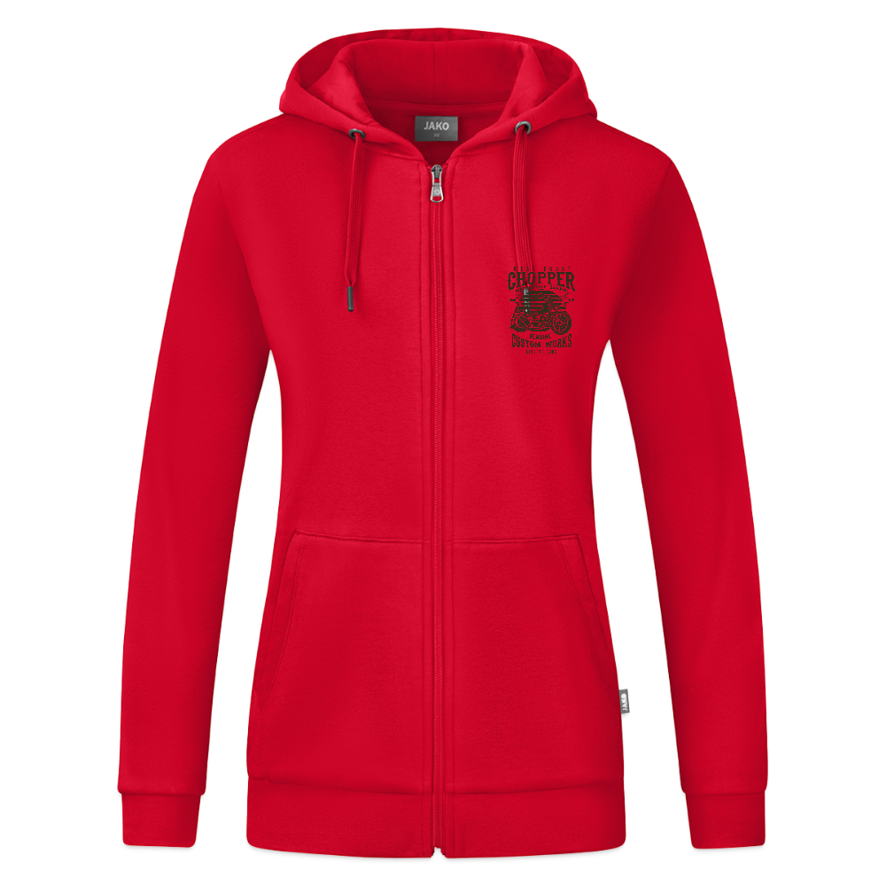 JAKO Vrouwen ziphoodie Organic - rood
