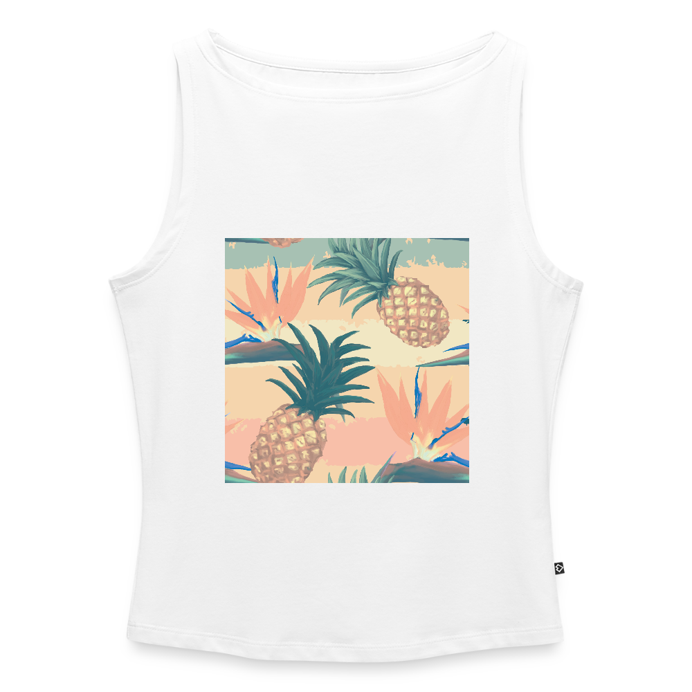 Vrouwen tanktop met U-hals - wit