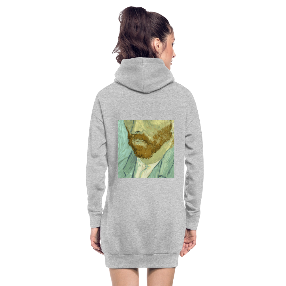 Hoodiejurk - grijs gemêleerd