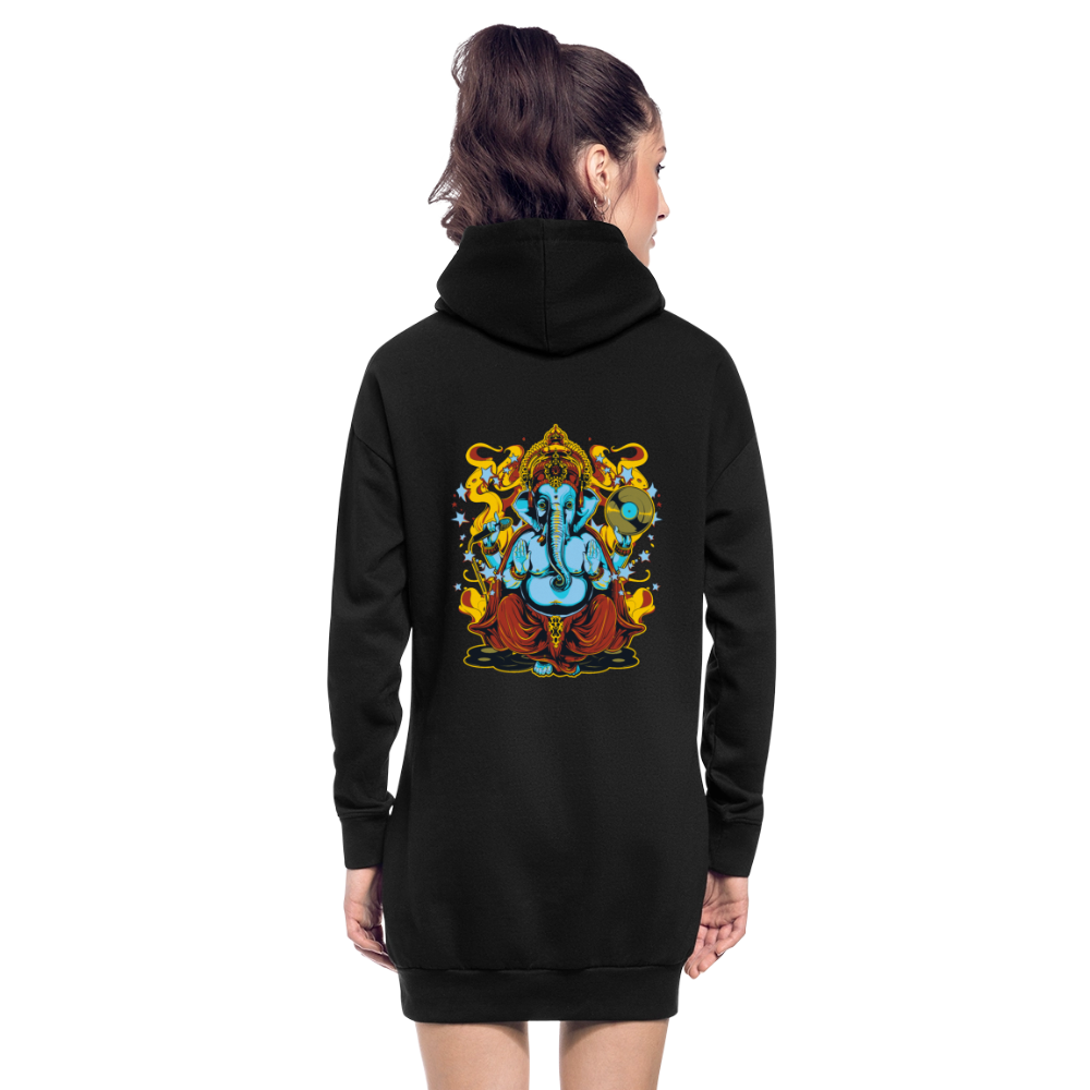 Hoodiejurk - zwart