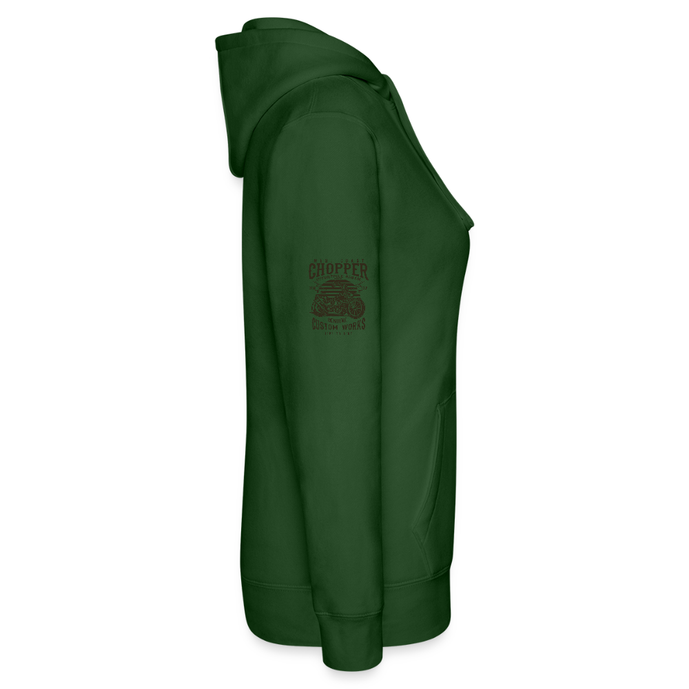 Vrouwenhoodie van Russell - bottlegreen