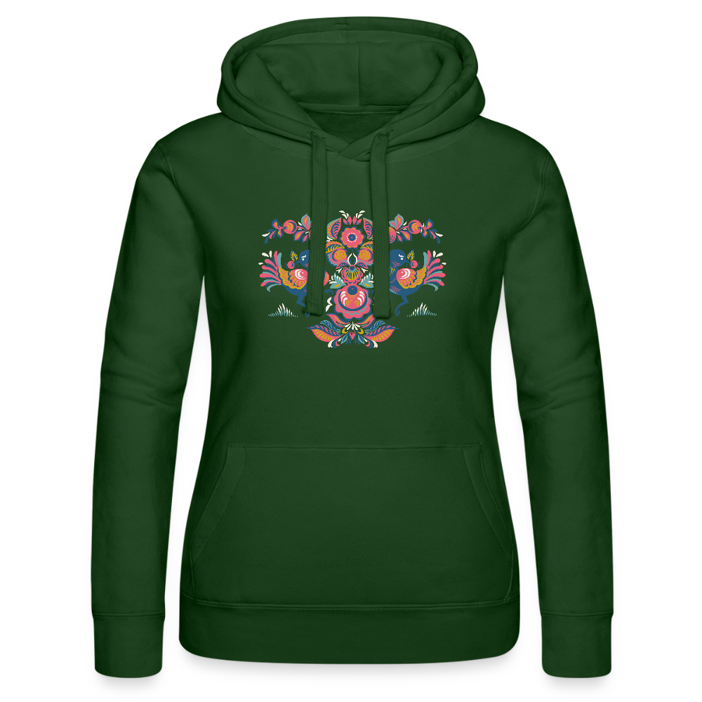 Vrouwenhoodie van Russell - bottlegreen