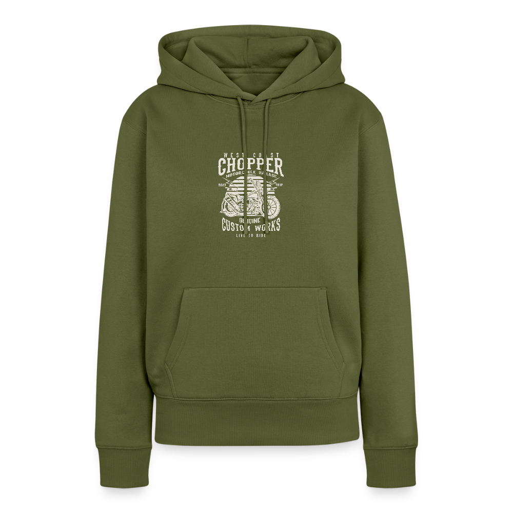 Vrouwen Premium hoodie - kaki