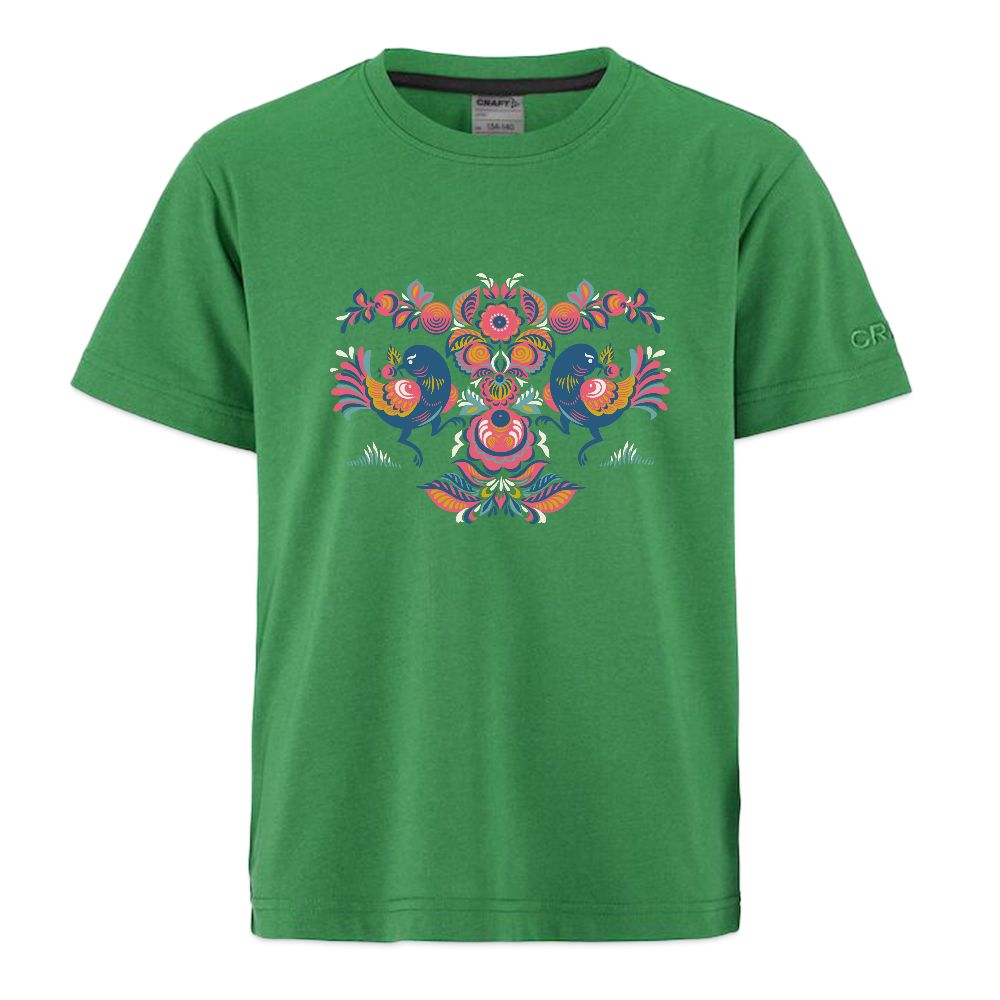 CRAFT Community 2.0 tieners T-shirt - smaragdgroen