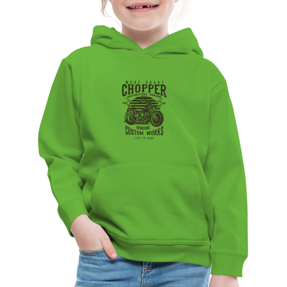 Kinderen trui Premium met capuchon - lichtgroen