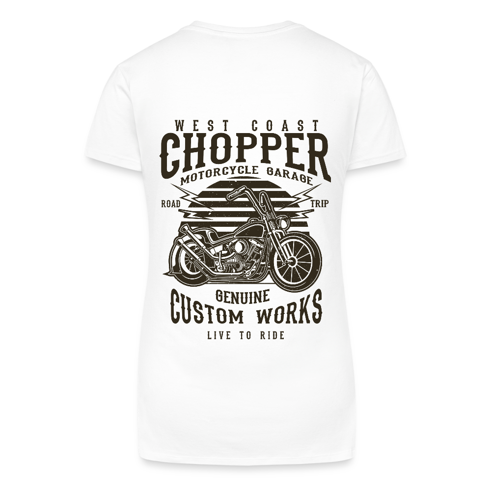 Bio vrouwen T-shirt met V-hals - wit