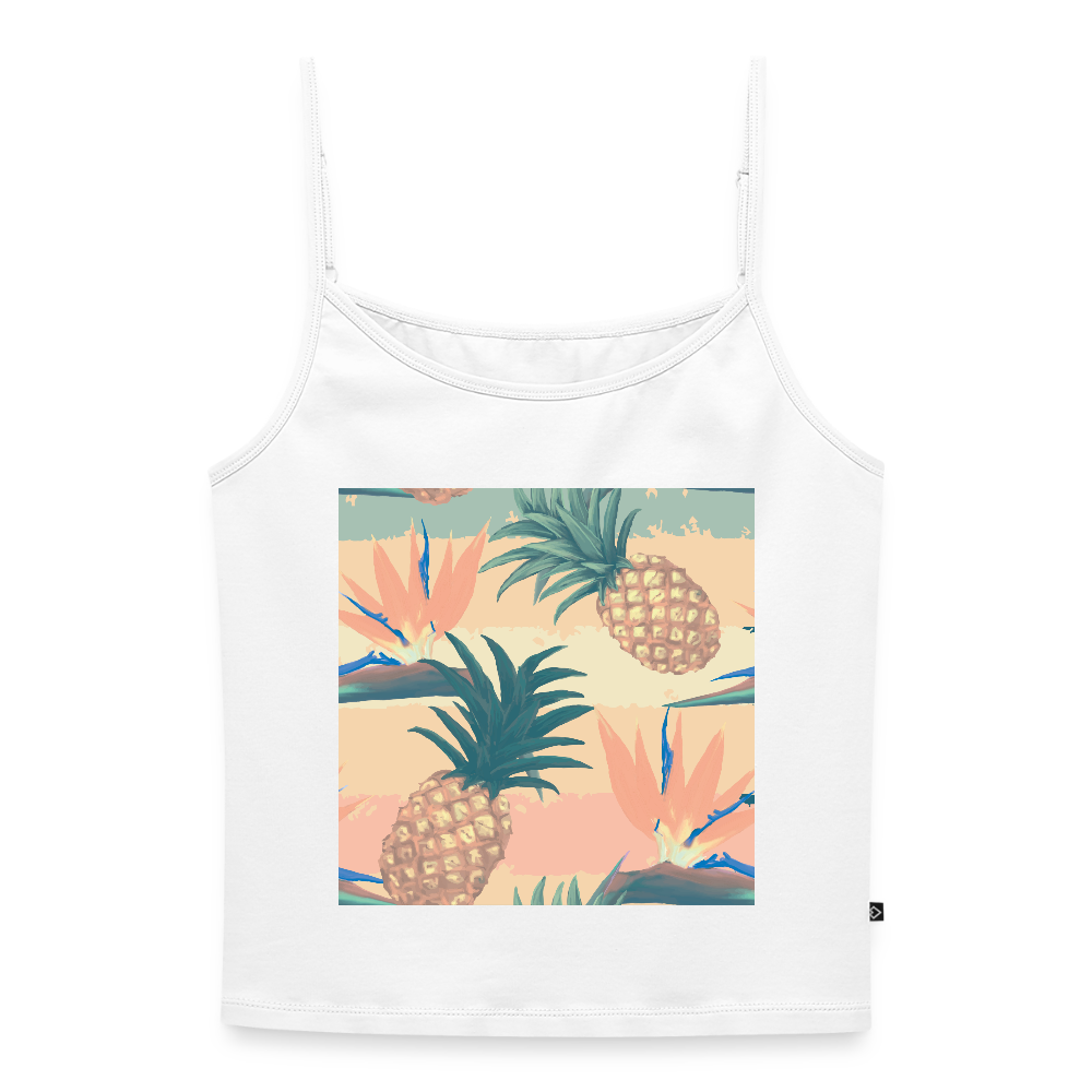 Vrouwen spaghetti-tanktop - wit