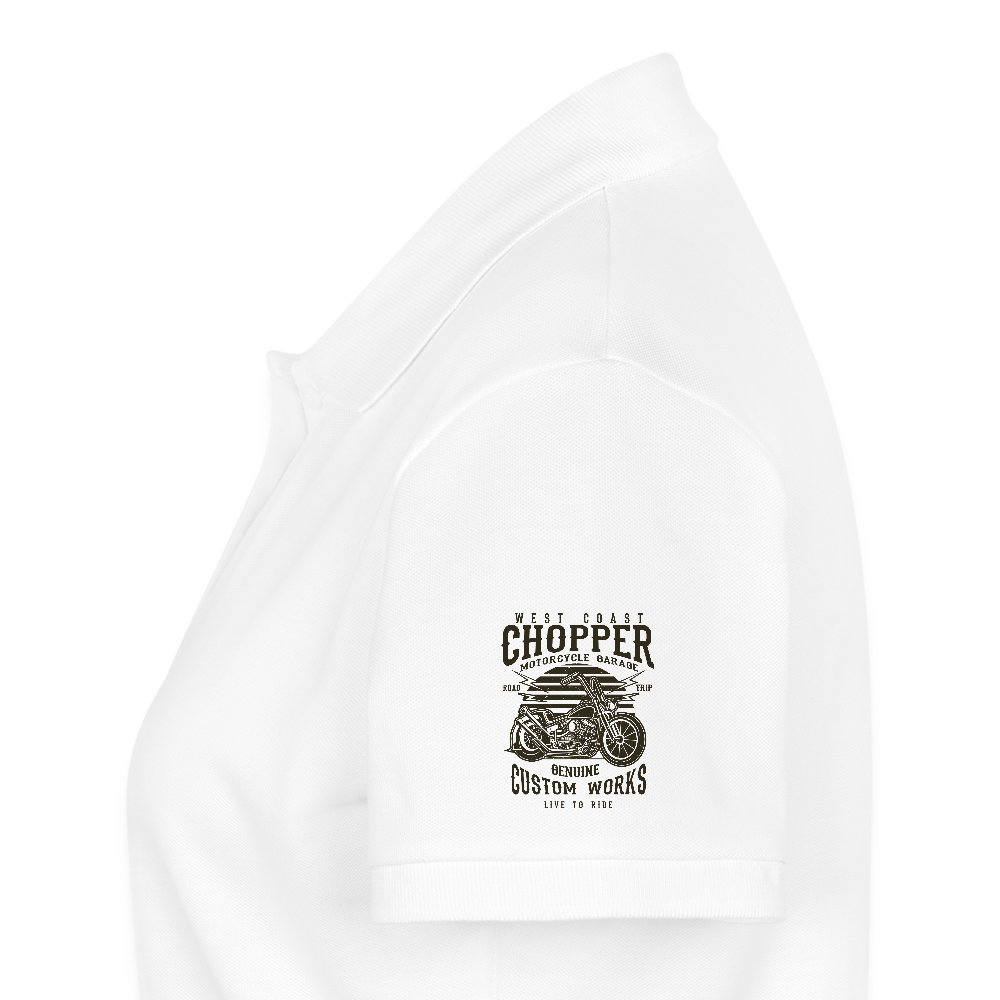 Vrouwen Premium Bio Poloshirt - wit