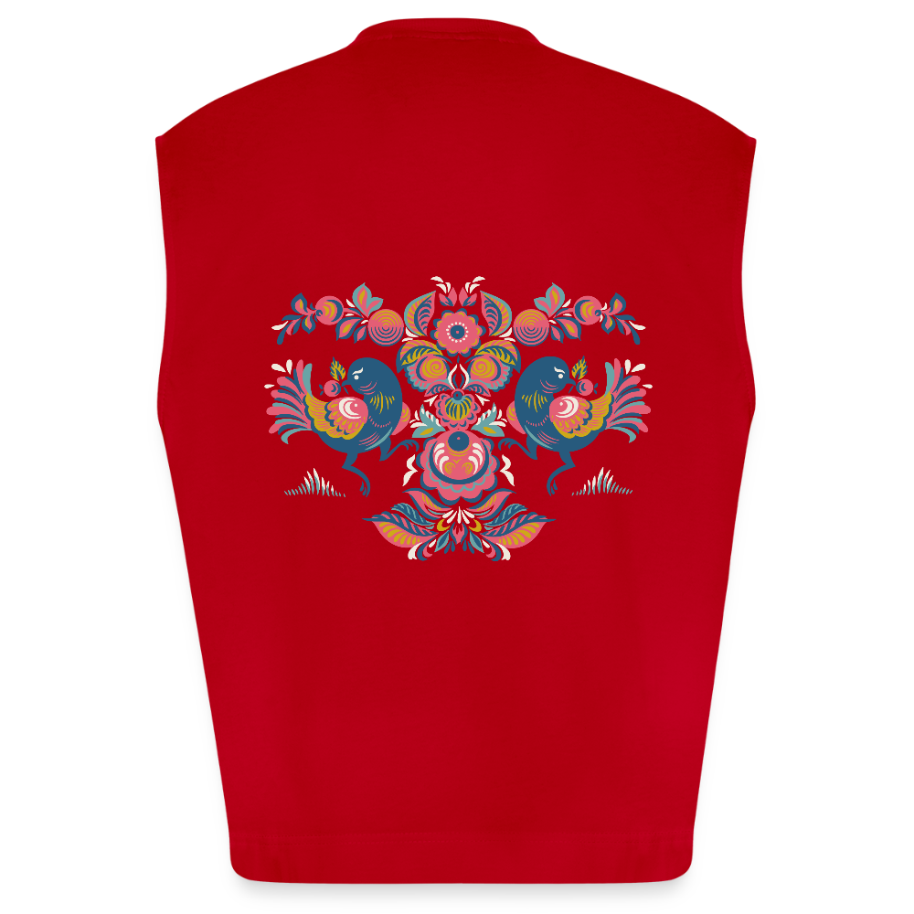 Heavyweight oversized organic tanktop made in EU Unisex - rood