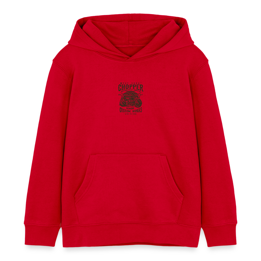 Stanley/Stella Kinder-bio-hoodie Mini Cruiser - rood