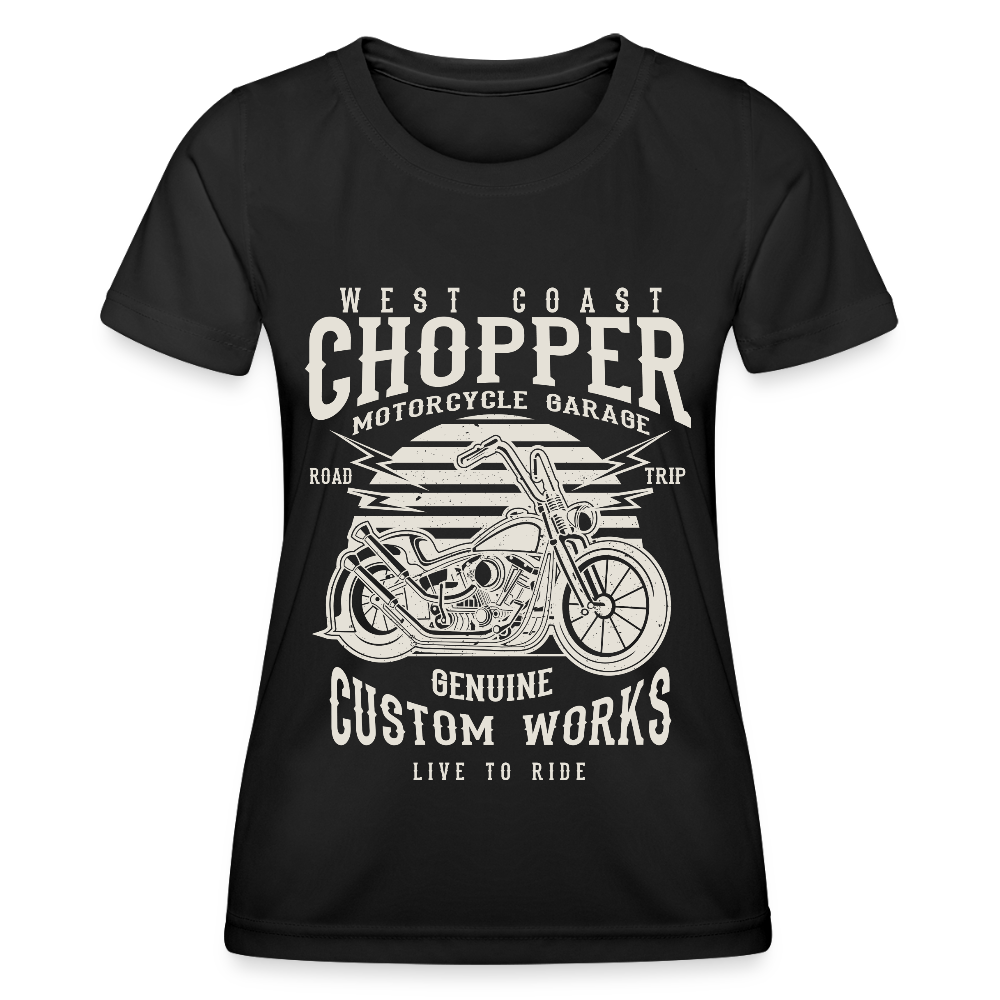 Functioneel T-shirt voor vrouwen - zwart