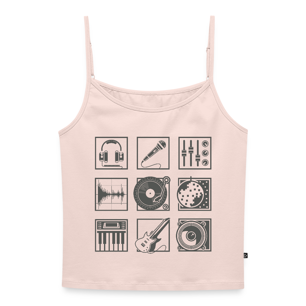 Vrouwen spaghetti-tanktop - poederroze