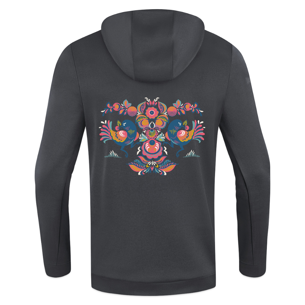 JAKO Ziphoodie Pro Casual - grafietgrijs