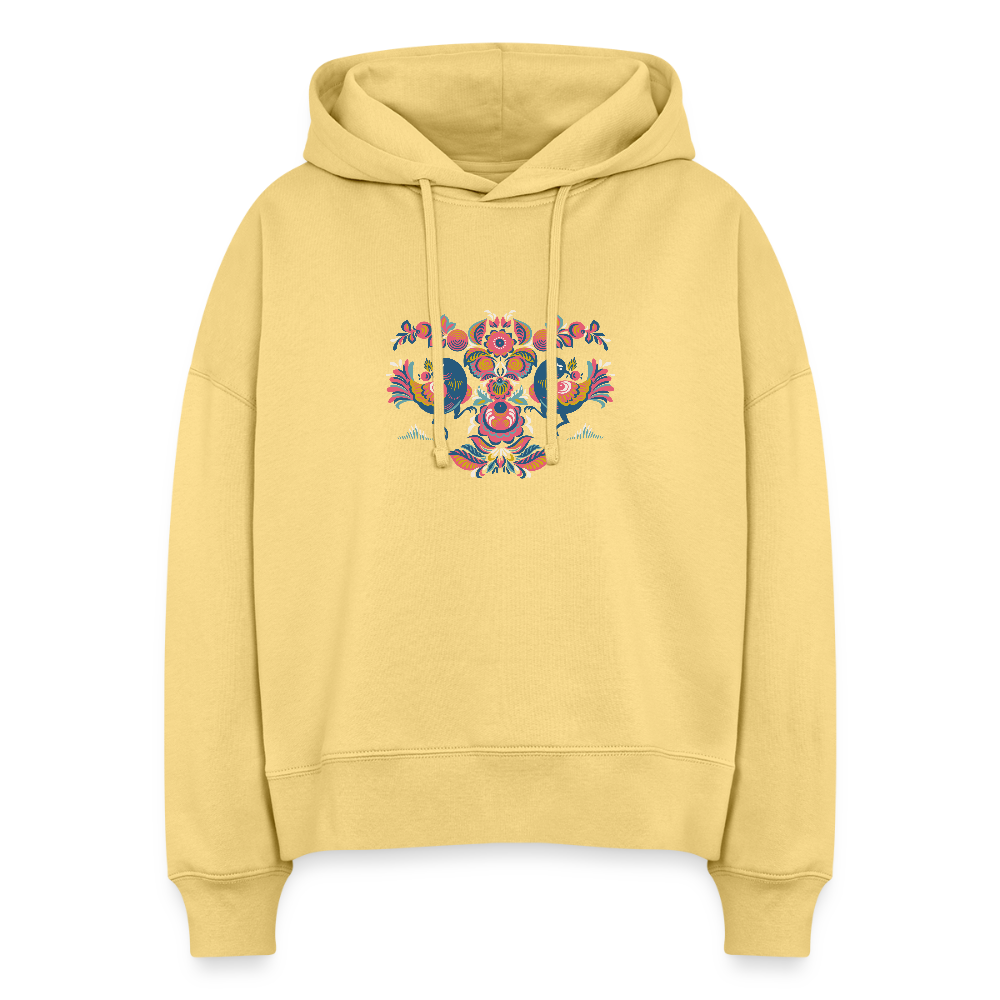 Stanley/Stella Vrouwen boxy bio hoodie Nora - gewassen geel