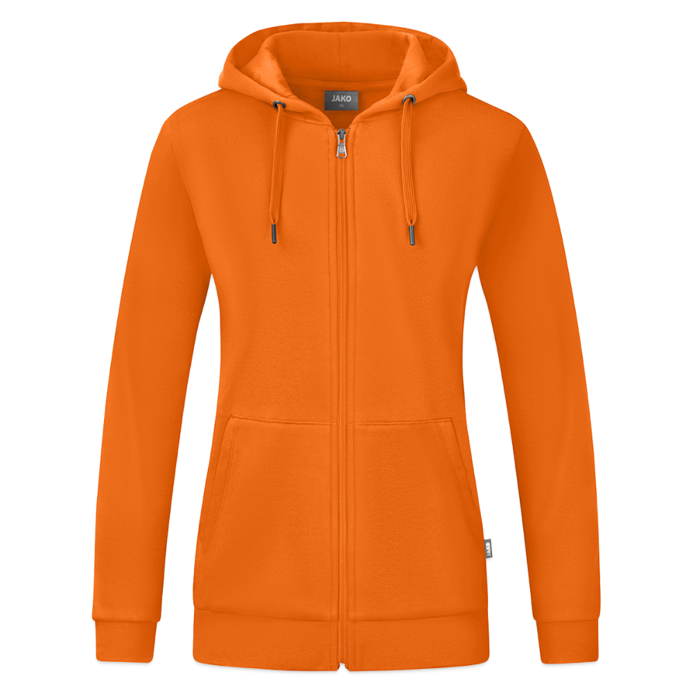 JAKO Vrouwen ziphoodie Organic - neonoranje
