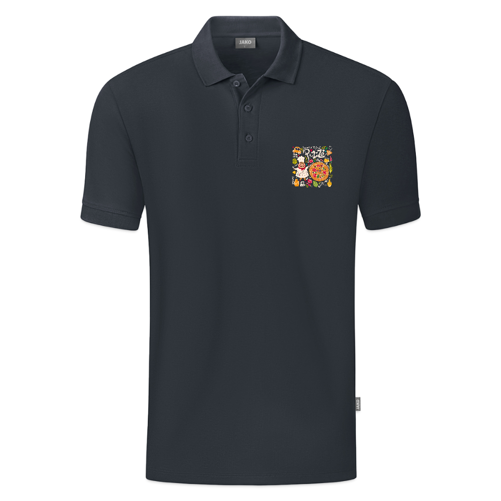 JAKO Mannen Polo Organic - houtskool