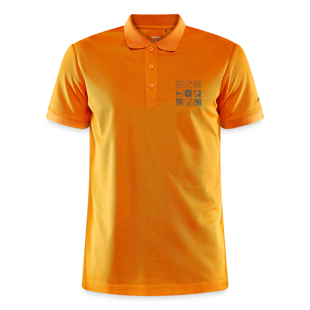 CRAFT Core Unify polo - lichtoranje gemêleerd