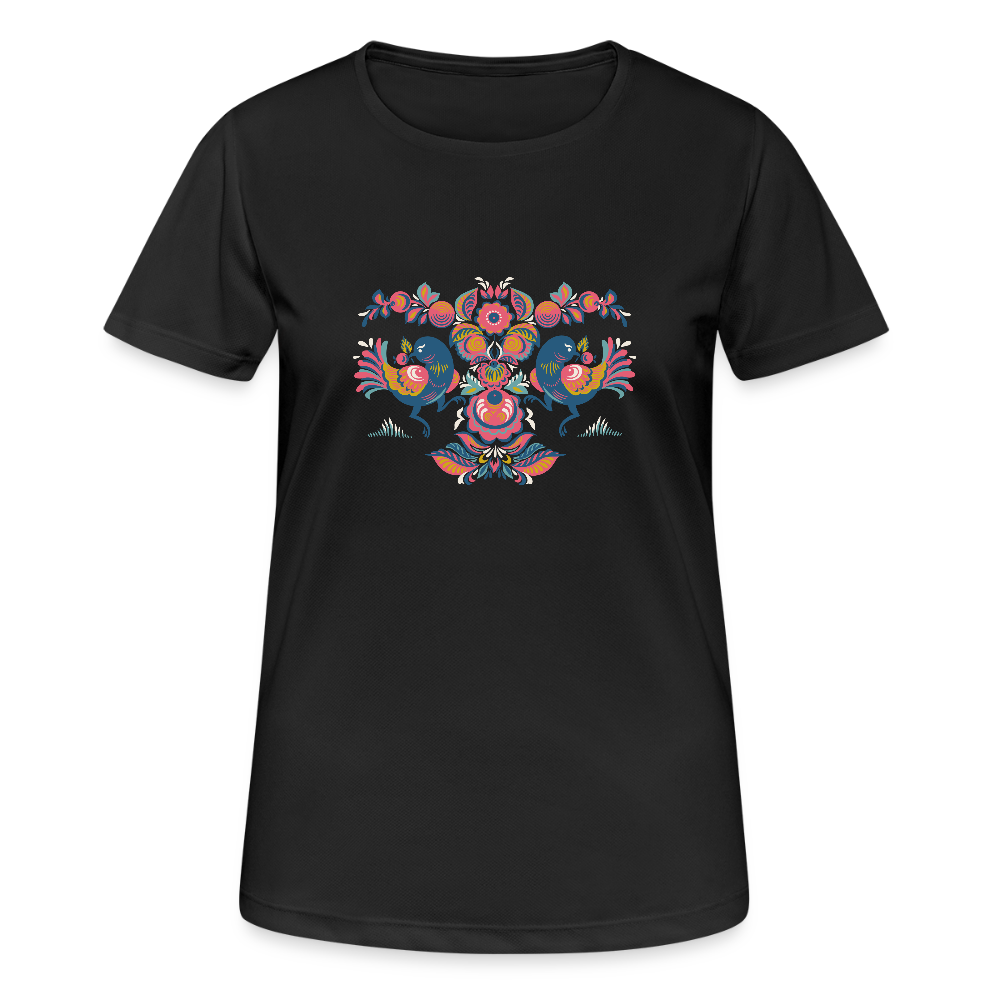 Vrouwen T-shirt ademend actief - zwart