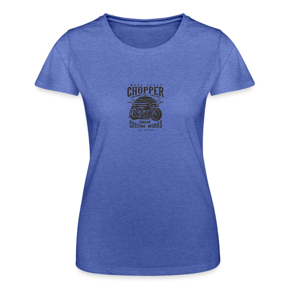 Vrouwen T-shirt van Fruit of the Loom - blauw gemêleerd