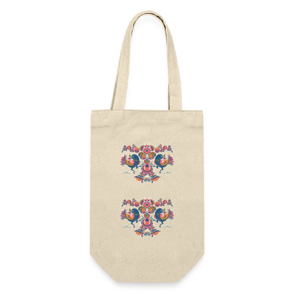 Cadeauzak voor flessen - nature