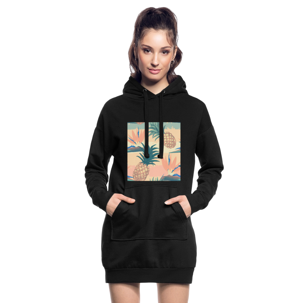 Hoodiejurk - zwart