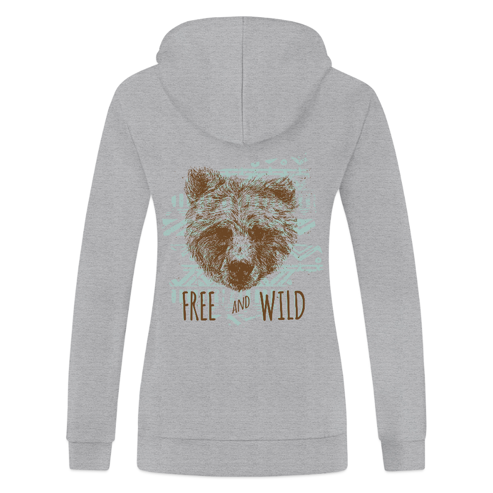 JAKO Vrouwen ziphoodie Organic - grijs gemêleerd