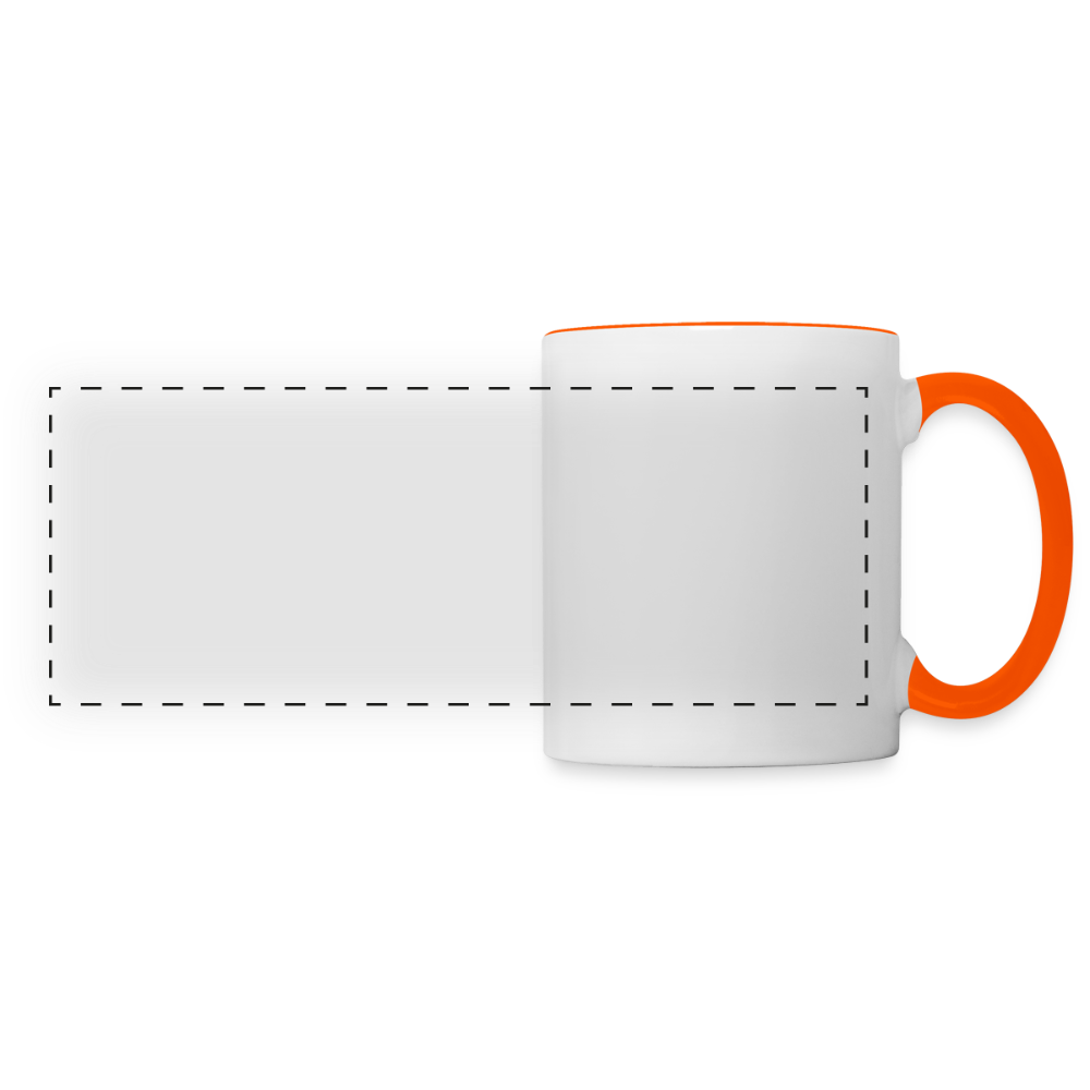 Panoramamok - wit/oranje