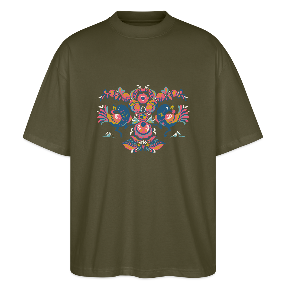 Stanley/Stella Uniseks oversized bio T-shirt Blaster - kaki