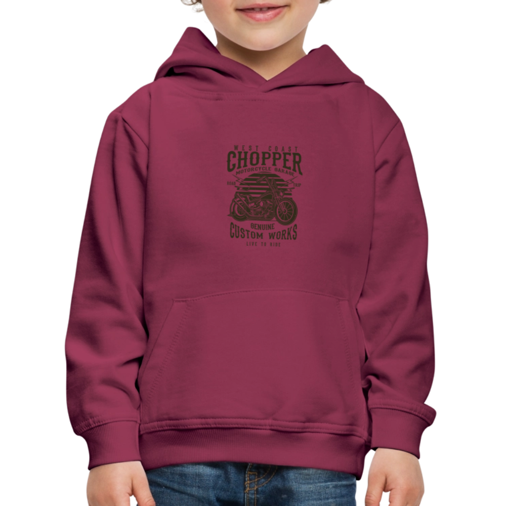 Kinderen trui Premium met capuchon - bordeaux