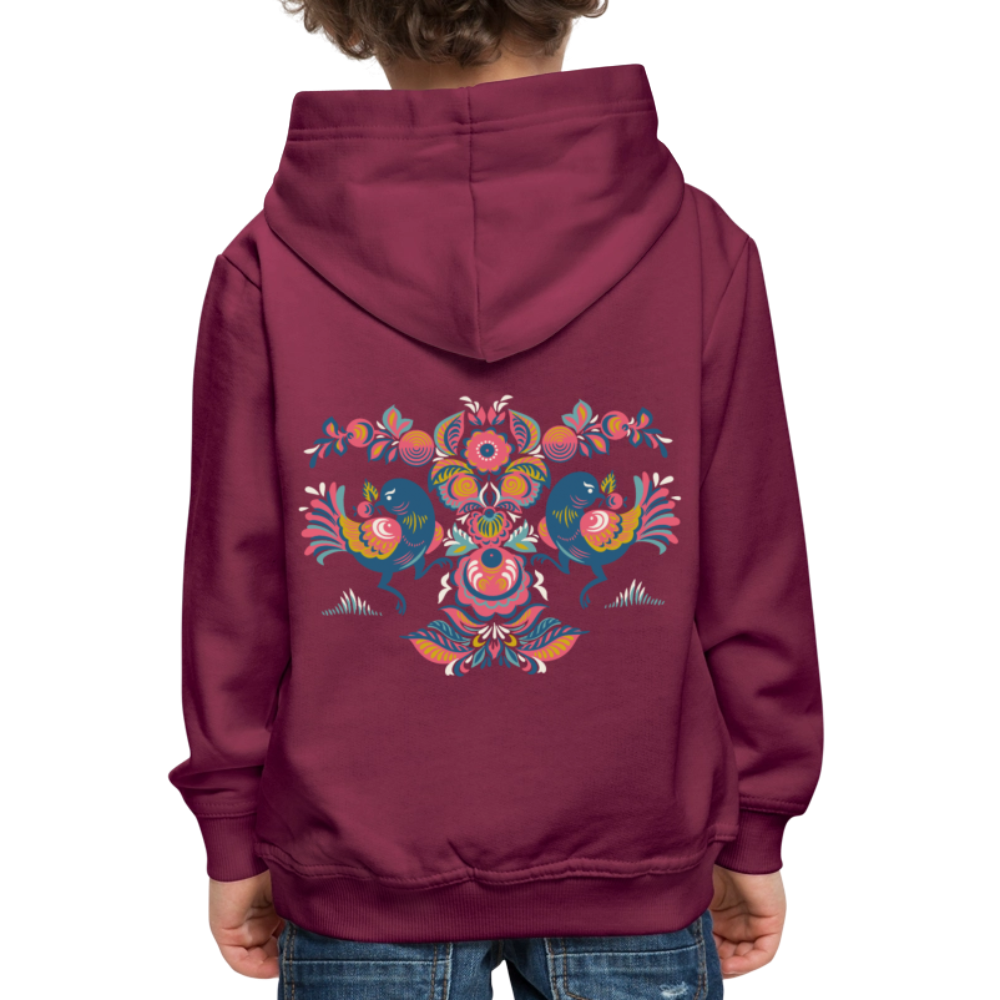 Kinderen trui Premium met capuchon - bordeaux