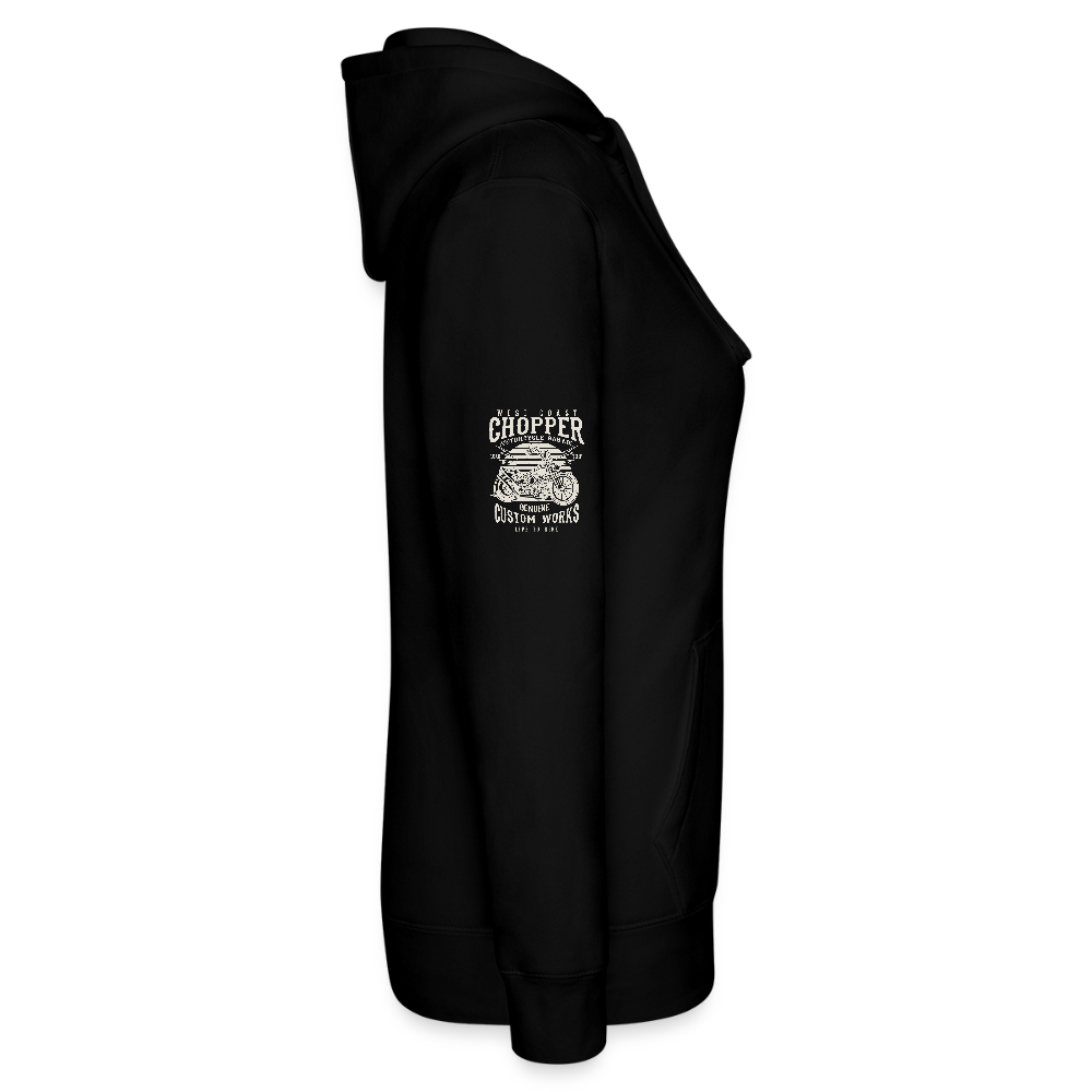 Vrouwenhoodie van Russell - zwart