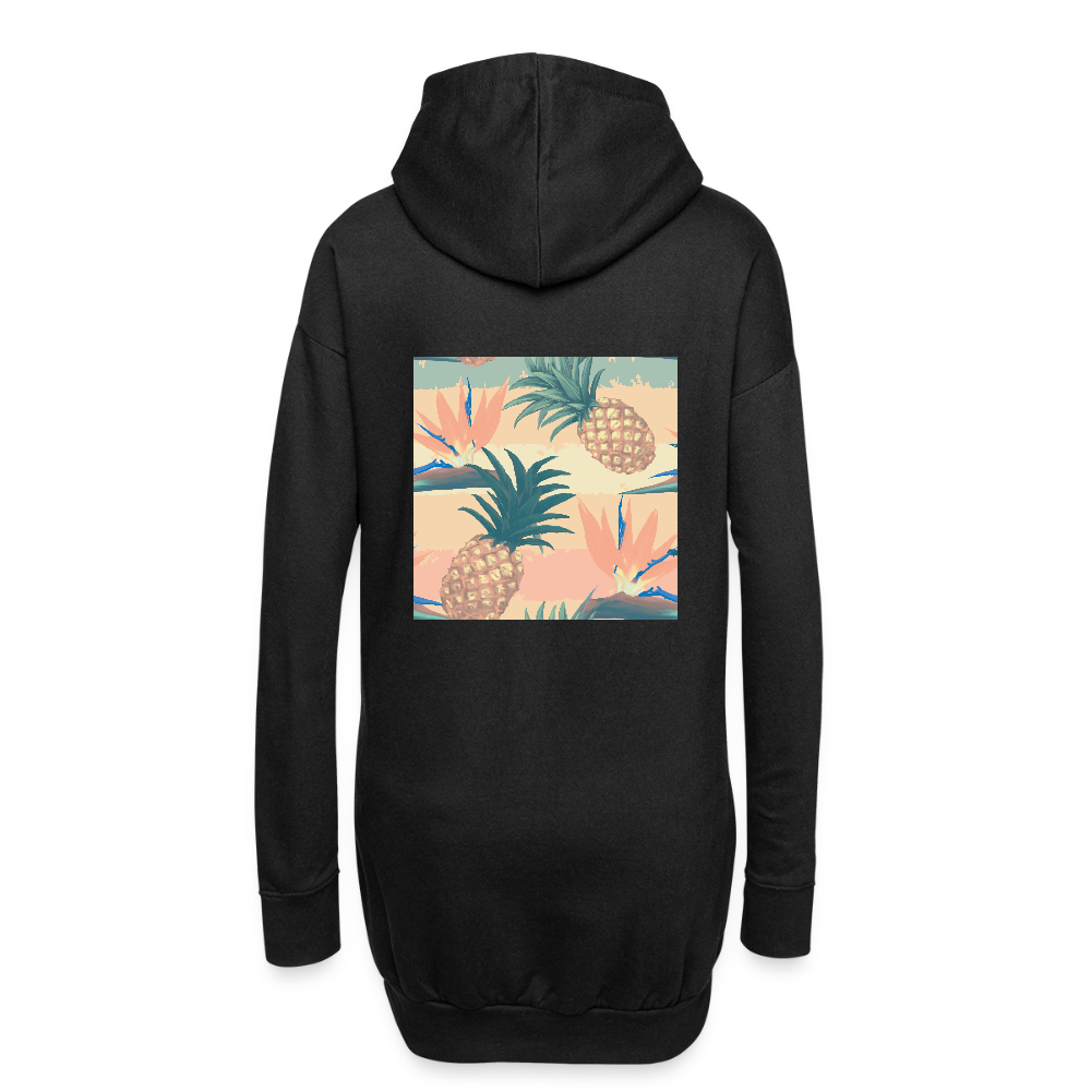 Hoodiejurk - zwart