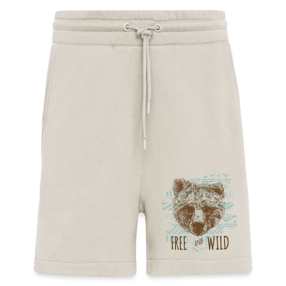Organic relaxed shorts made in EU - WARM CLAY