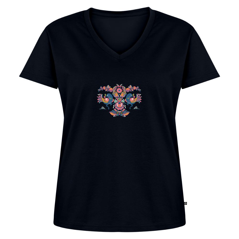 Vrouwen bio T-shirt met V-hals van Stanley & Stella - navy