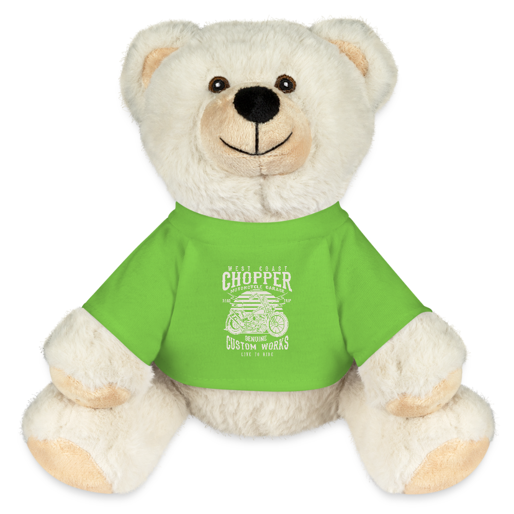 MiniFeet® RecycelBär® crème - lichtgroen