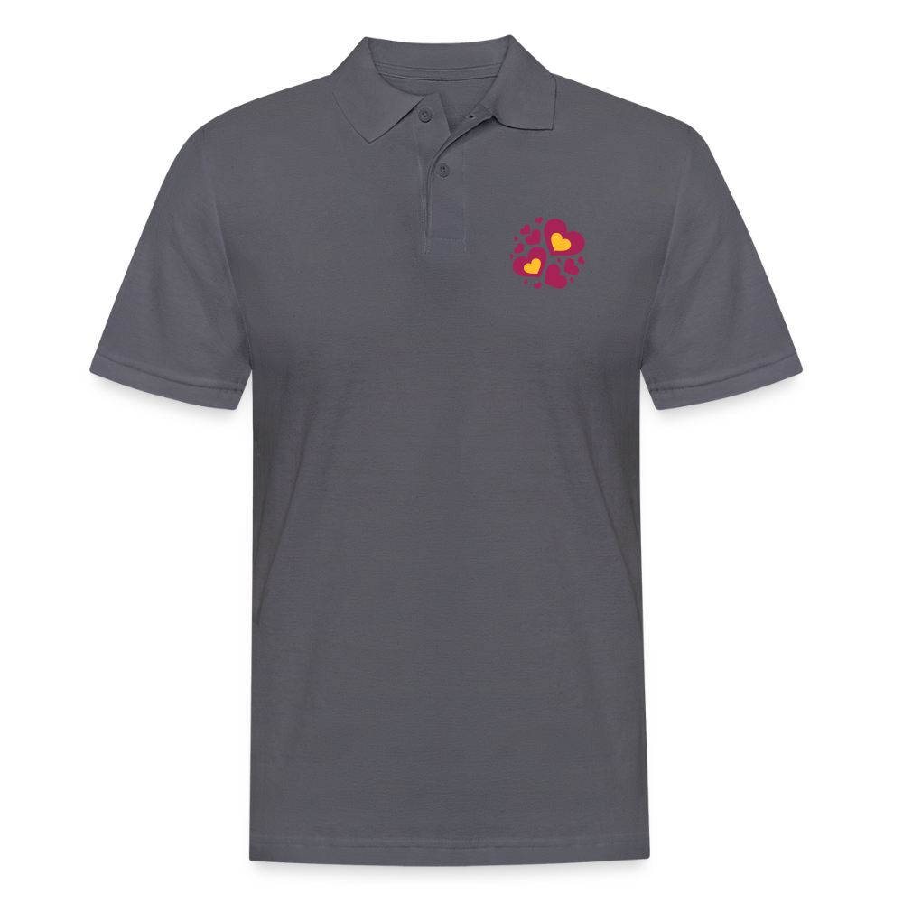 Mannen poloshirt - houtskool