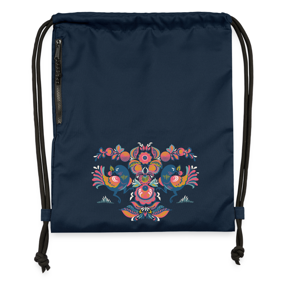 Gymtas van gerecycled materiaal - navy