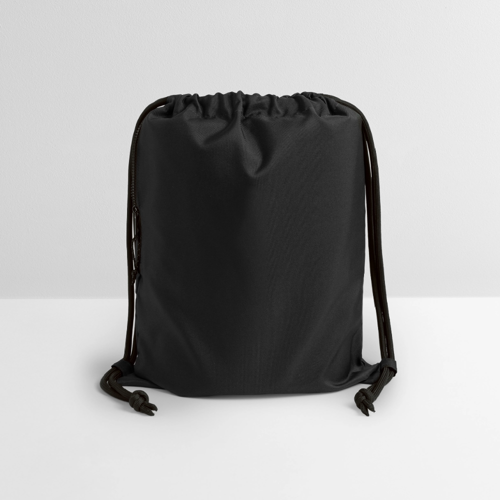 Gymtas van gerecycled materiaal - zwart