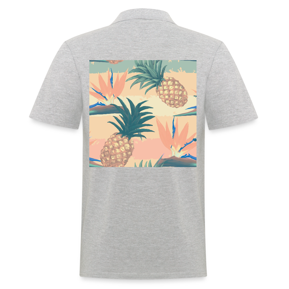 Mannen poloshirt - grijs gemêleerd