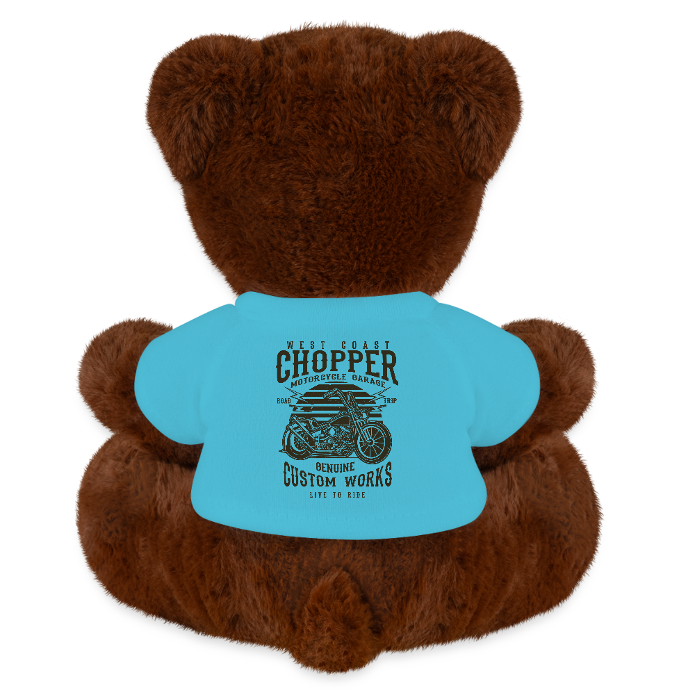 MiniFeet® RecycelBär® bruin - atolblauw