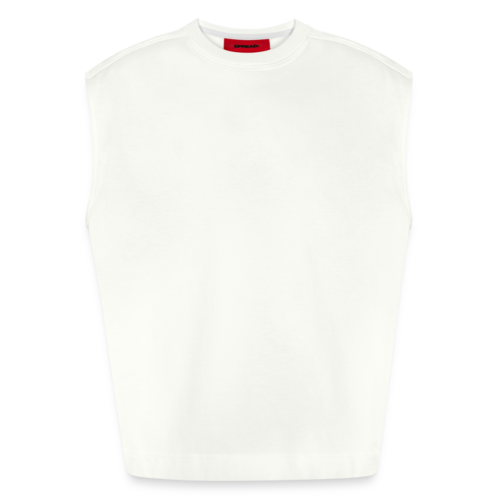 Heavyweight oversized organic tanktop made in EU Unisex - OFF WHITE