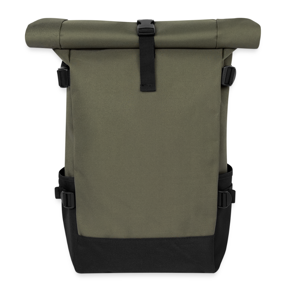 Rolltop rugzak - olijf/zwart