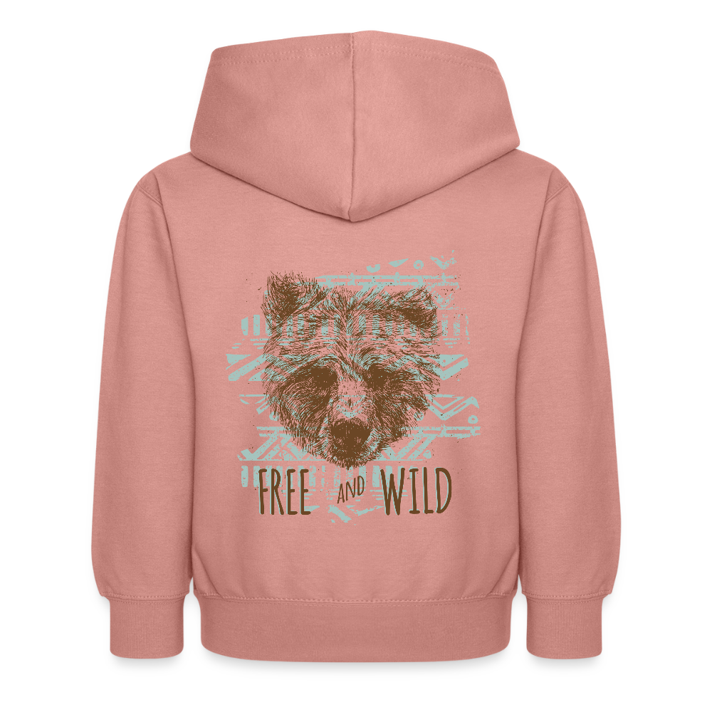Kinderhoodie - altrosa