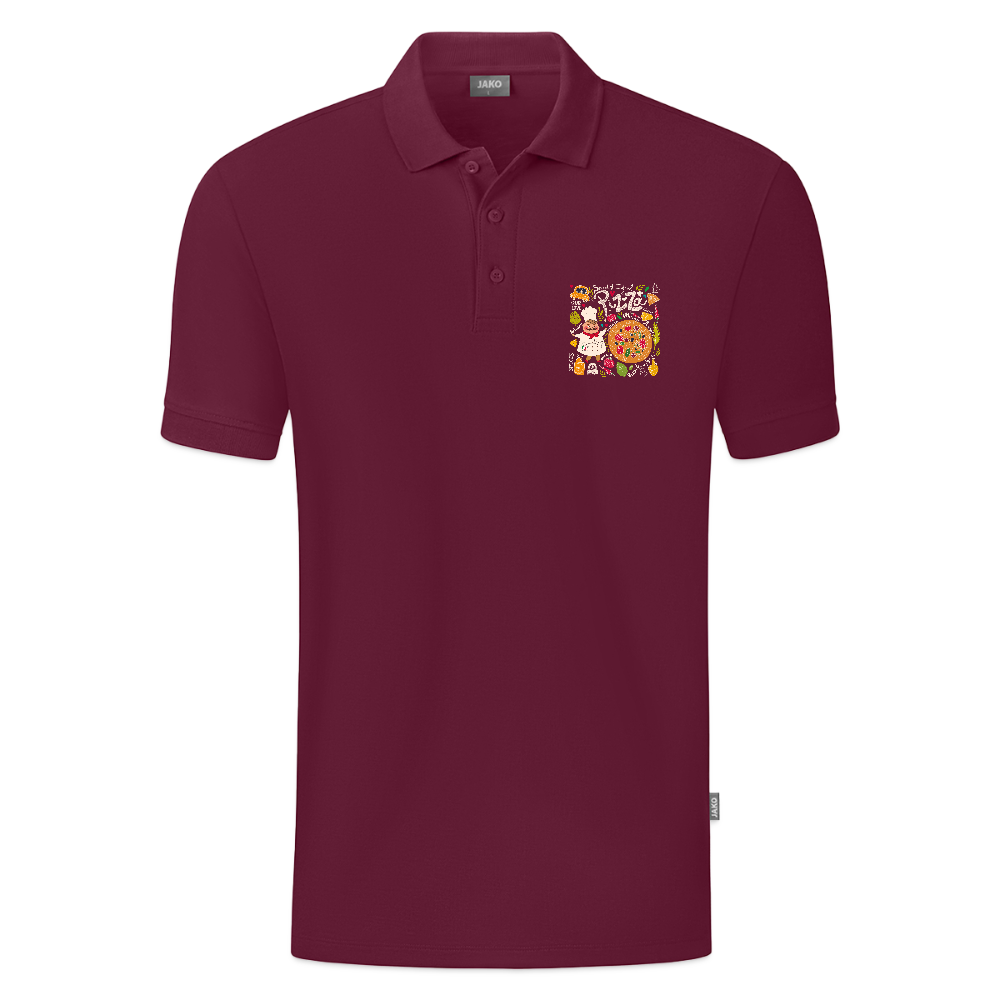 JAKO Teenager polo Organic - wijnrood