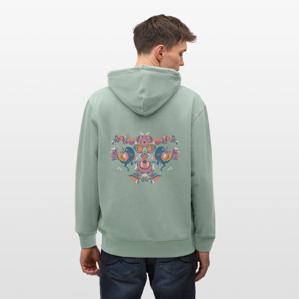 Stanley/Stella Uniseks bio-ziphoodie CULTIVATOR - licht grijsgroen