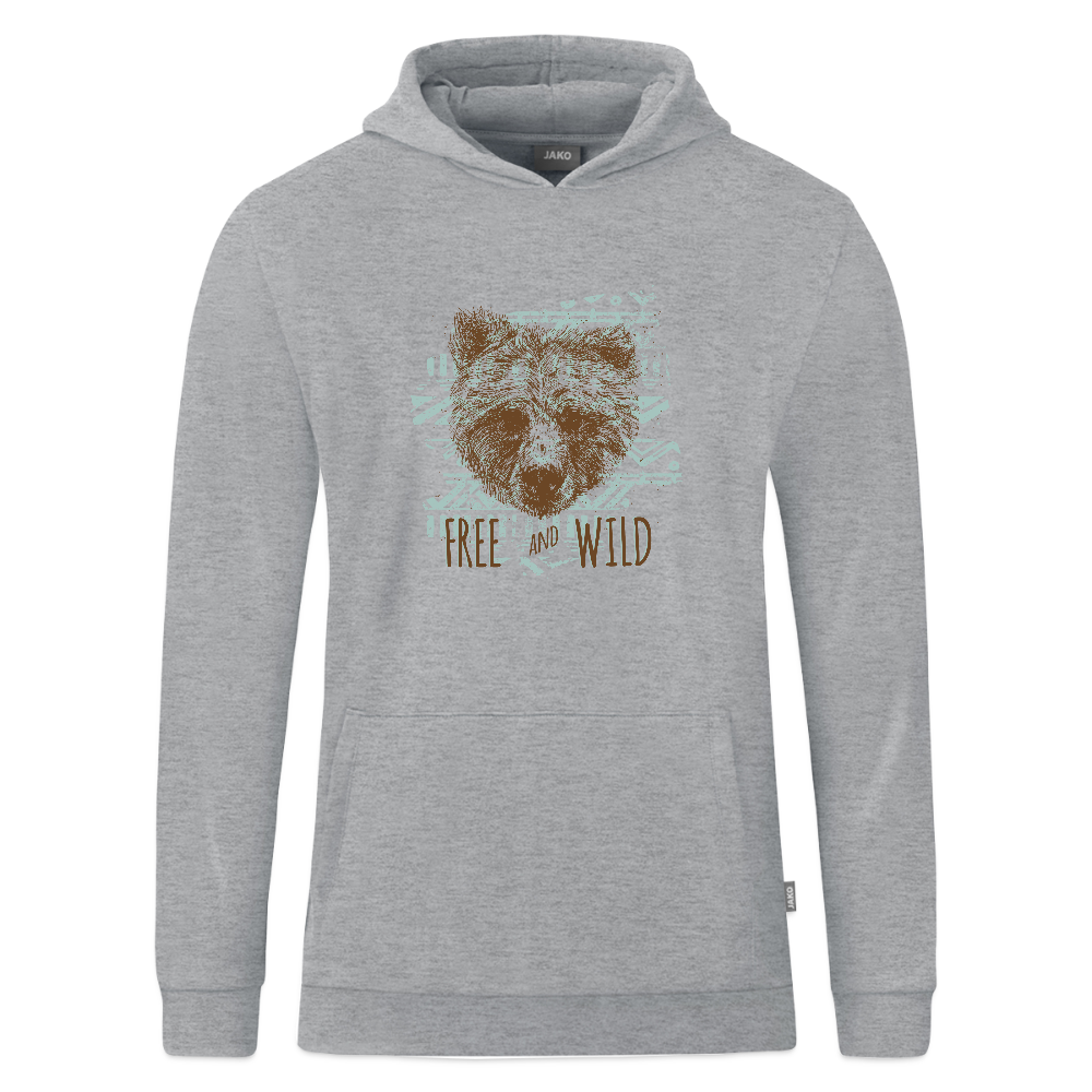JAKO Kinderhoodie Organic - grijs gemêleerd
