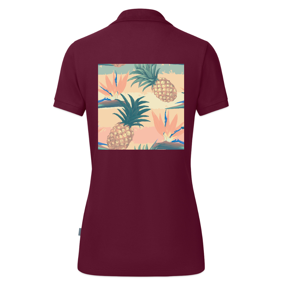 JAKO Vrouwen polo Organic - wijnrood