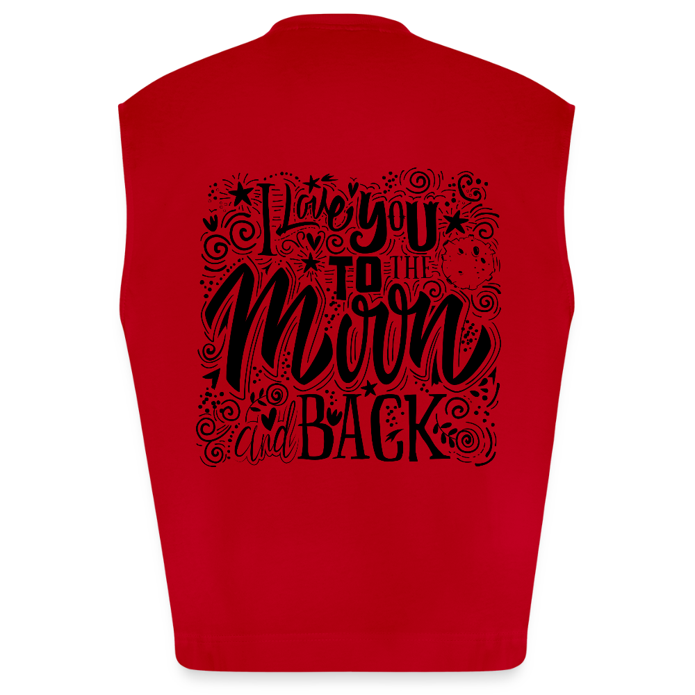 Heavyweight oversized organic tanktop made in EU Unisex - rood