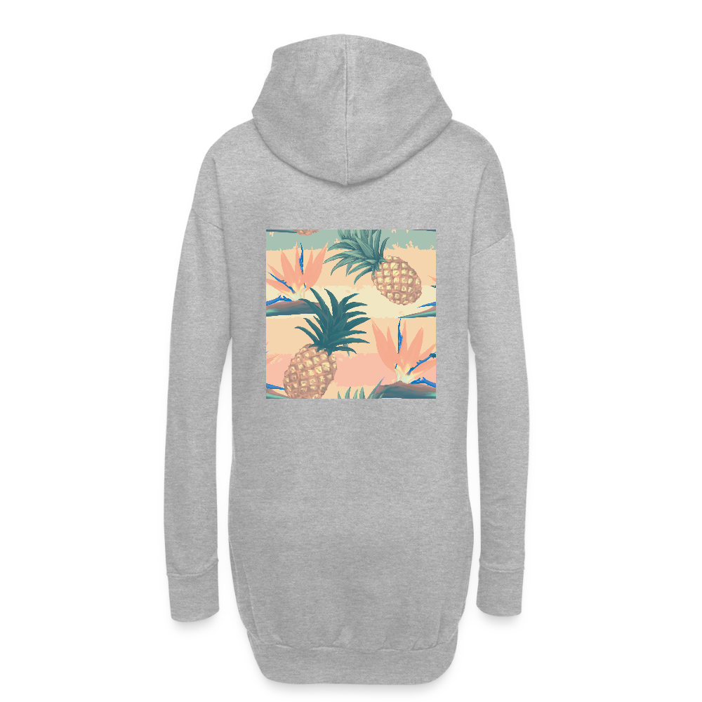 Hoodiejurk - grijs gemêleerd