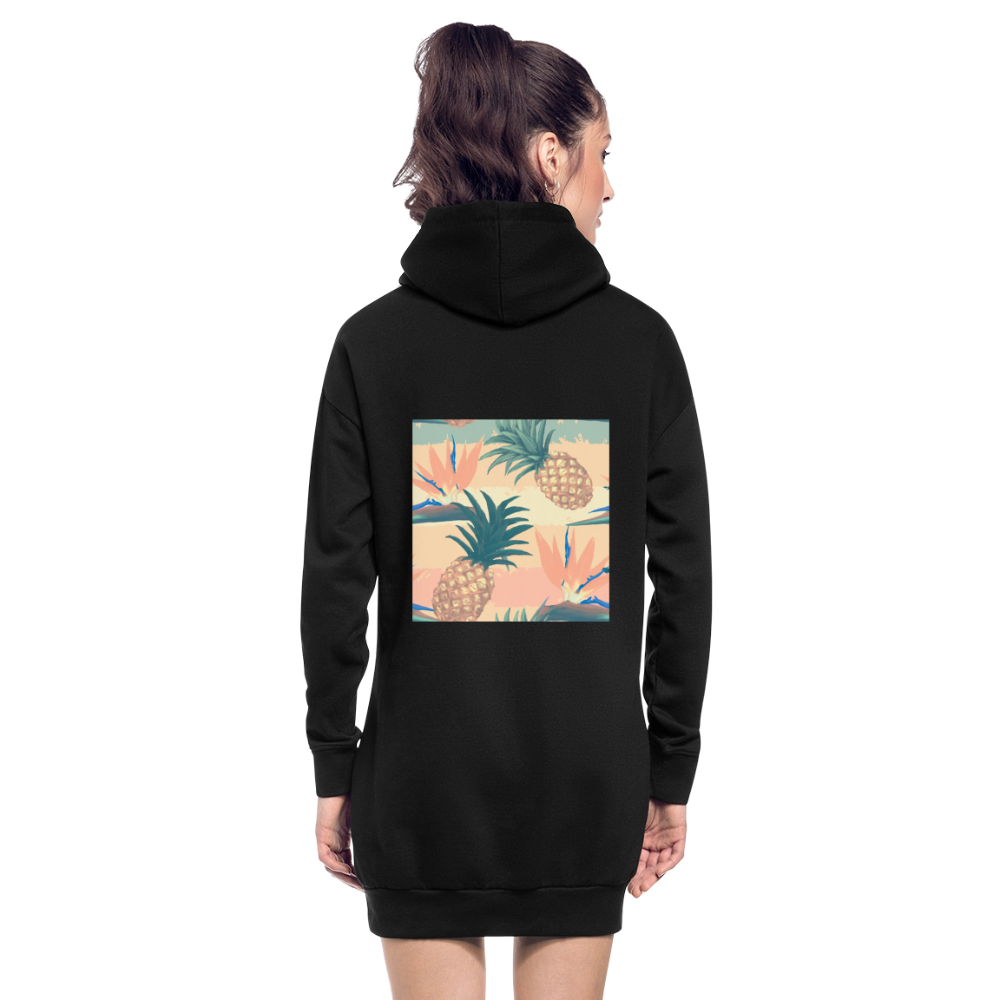 Hoodiejurk - zwart